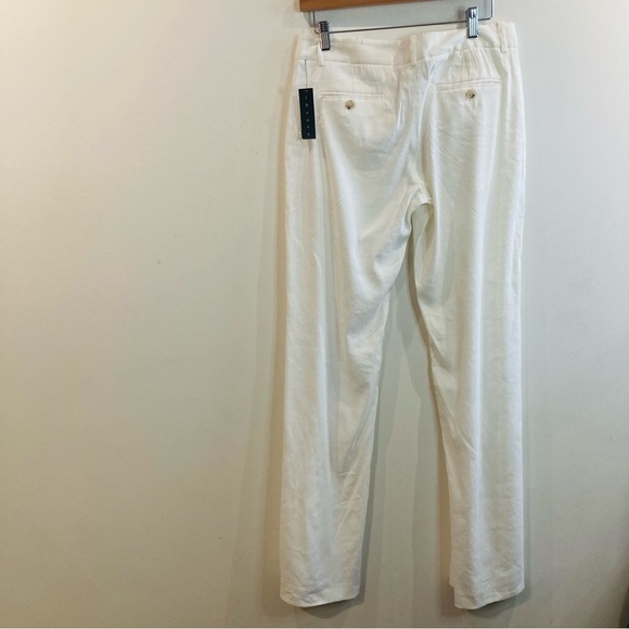 THEORY Sz 6 Emery 100% Linen Pockets Unlined Straight Leg Flowy Trousers NEW - Picture 13 of 13